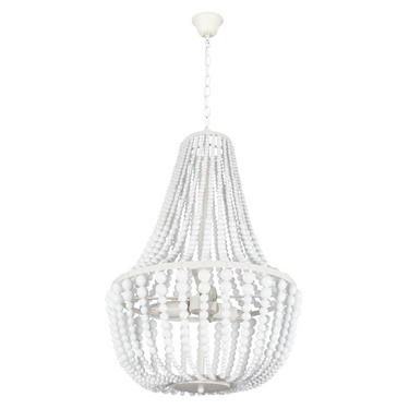 Metal and Wood Chandelier